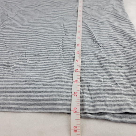 Travis Mathew Polo Shirt Mens XL Golf Gray Stripe Cotton Modal Blend CH Logo - Picture 6 of 8